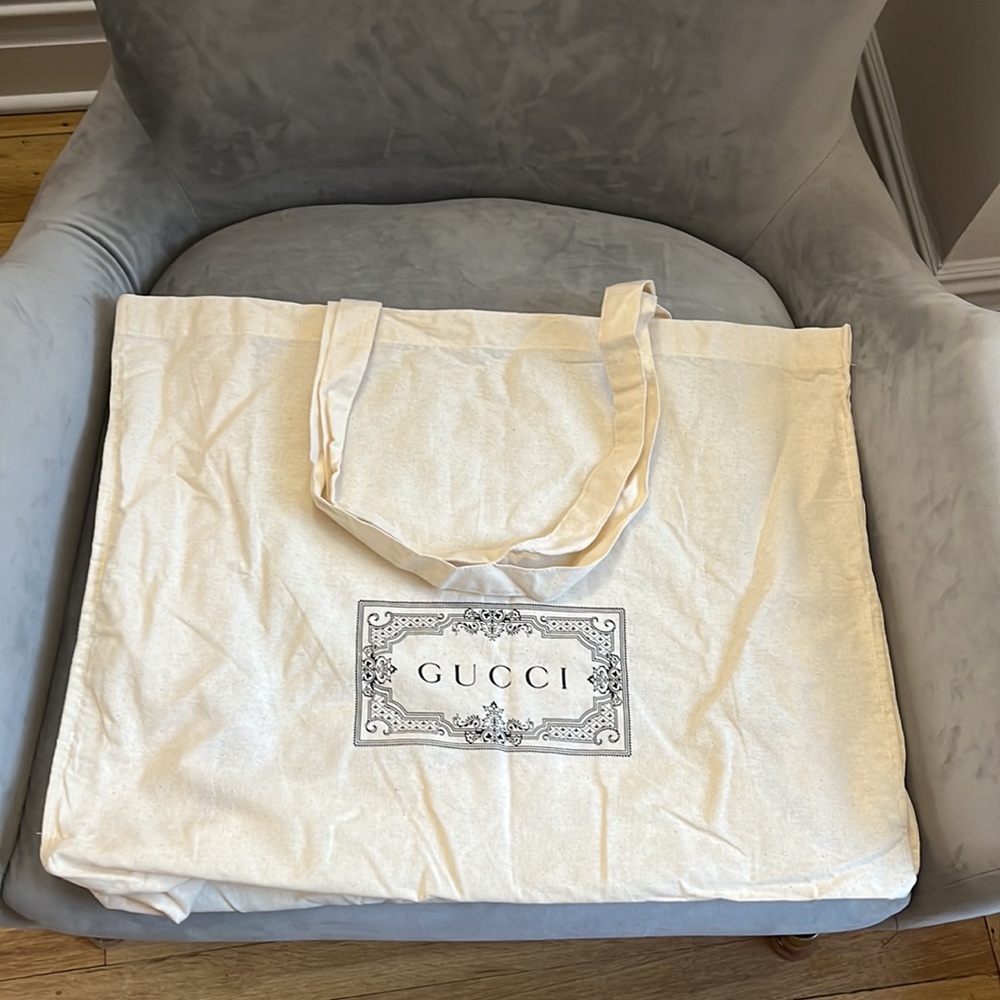 New Gucci Gauze Cotton XL Tote bag & Shopping bag